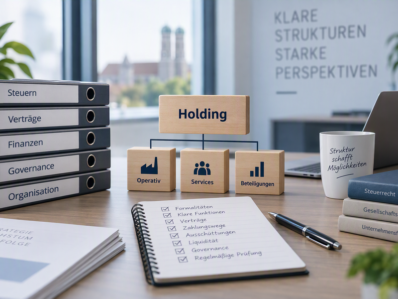 Die Holding ist gegründet: Diese Schritte machen die Struktur im Alltag funktionsfähig