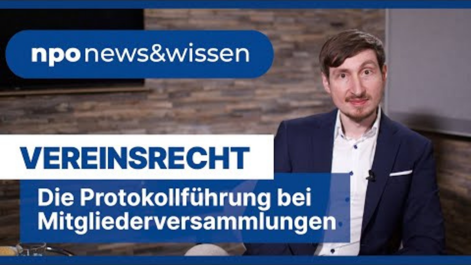 Protokollführung bei der Mitgliederversammlung