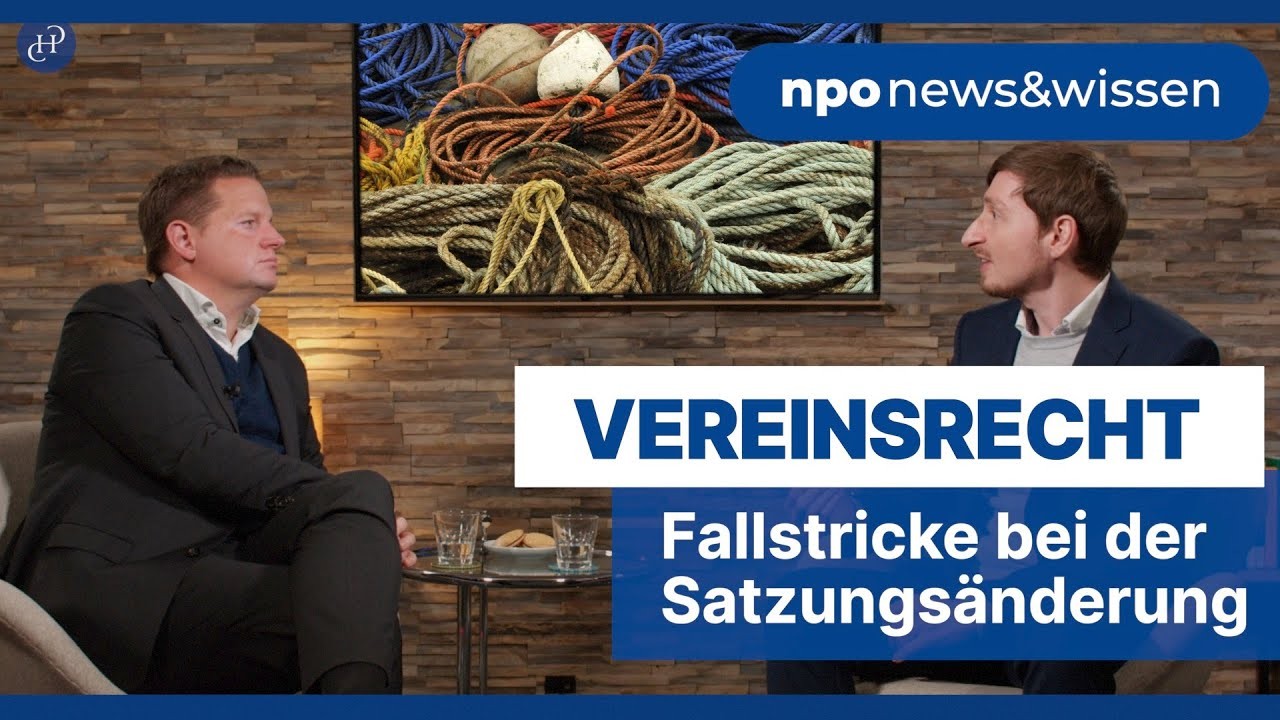 Fallstricke bei der Satzungsänderung